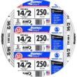 Southwire 250 ft. 14/2 Romex SIMpull Solid NM-B W/G Wire 28827469
