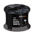 Cerrowire 500 ft. 12 Gauge Black Solid Copper THHN Wire 112-1651J