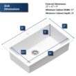 Karran Drop-in 33-Inches x 22-Inches Quartz Single bowl 1-Hole Kitchen Sink