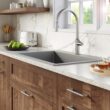 Karran Drop-in 33-Inches x 22-Inches Quartz Single bowl 1-Hole Kitchen Sink