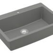 Karran Drop-in 33-Inches x 22-Inches Quartz Single bowl 1-Hole Kitchen Sink