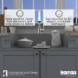 Karran Drop-in 33-Inches x 22-Inches Quartz Single bowl 1-Hole Kitchen Sink