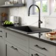 Karran Drop-in 33.0-Inches x 22.0-Inches Quartz Single bowl 1-Hole Kitchen Sink