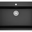 Karran Drop-in 33.0-Inches x 22.0-Inches Quartz Single bowl 1-Hole Kitchen Sink