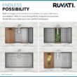 Ruvati Roma Undermount 30-Inches x 19-Inches Stainless steel Single bowl 16 -Gauge Workstation Kitchen Sink