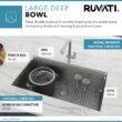 Ruvati Roma Undermount 30-Inches x 19-Inches Stainless steel Single bowl 16 -Gauge Workstation Kitchen Sink
