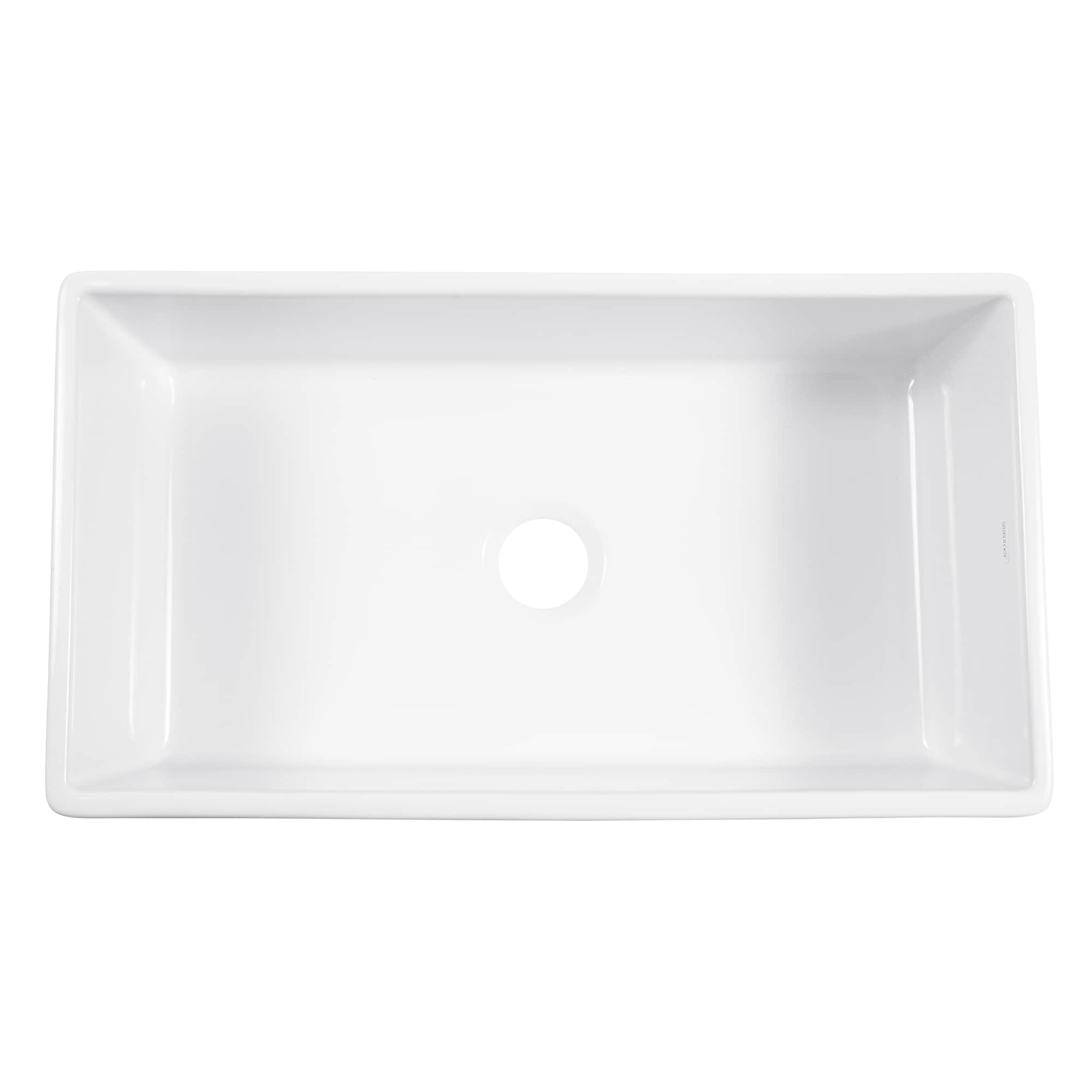 SINKOLOGY Austen Undermount Farmhouse apron front 33-Inches x 18-Inches Fireclay Single bowl Kitchen Sink SINKOLOGY Austen Undermount Farmhouse apron front 33-Inches x 18-Inches Fireclay Single bowl Kitchen Sink