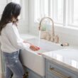 SINKOLOGY Austen Undermount Farmhouse apron front 33-Inches x 18-Inches Fireclay Single bowl Kitchen Sink SINKOLOGY Austen Undermount Farmhouse apron front 33-Inches x 18-Inches Fireclay Single bowl Kitchen Sink