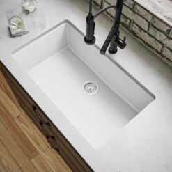 Karran Undermount 32.25-Inches x 19.25-Inches Quartz Single bowl Kitchen Sink