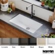 Karran Undermount 32.25-Inches x 19.25-Inches Quartz Single bowl Kitchen Sink