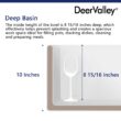 DeerValley Feast Farmhouse apron front 33-Inches x 20-Inches Porcelain Single bowl Kitchen Sink