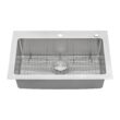 Ruvati Modena Drop-in 33-Inches x 22-Inches Stainless steel Single bowl 2-Hole 16 -Gauge Kitchen Sink