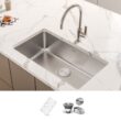 Ruvati Modena Undermount 31-Inches x 18-Inches Stainless steel Single bowl 16 -Gauge Kitchen Sink