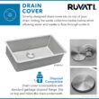 Ruvati Modena Undermount 31-Inches x 18-Inches Stainless steel Single bowl 16 -Gauge Kitchen Sink Ruvati Modena Undermount 31-Inches x 18-Inches Stainless steel Single bowl 16 -Gauge Kitchen Sink