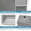 Ruvati Modena Undermount 31-Inches x 18-Inches Stainless steel Single bowl 16 -Gauge Kitchen Sink Ruvati Modena Undermount 31-Inches x 18-Inches Stainless steel Single bowl 16 -Gauge Kitchen Sink