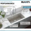 Ruvati Modena Undermount 31-Inches x 18-Inches Stainless steel Single bowl 16 -Gauge Kitchen Sink Ruvati Modena Undermount 31-Inches x 18-Inches Stainless steel Single bowl 16 -Gauge Kitchen Sink