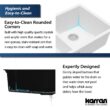 Karran Undermount 32-Inches x 19.5-Inches Quartz Double equal bowl Kitchen Sink