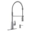 Moen Edwyn Chrome Single Handle Deck-mount Pull-down Kitchen Faucet with Sprayer ( Deck Plate Included ) (Soap Dispenser Included)