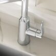 Moen Edwyn Chrome Single Handle Deck-mount Pull-down Kitchen Faucet with Sprayer ( Deck Plate Included ) (Soap Dispenser Included)