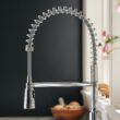 Moen Edwyn Chrome Single Handle Deck-mount Pull-down Kitchen Faucet with Sprayer ( Deck Plate Included ) (Soap Dispenser Included)