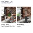 KOHLER Ealing Pre-Rinse Spring Vibrant Stainless Single Handle Deck-mount Pull-down Kitchen Faucet with Sprayer KOHLER Ealing Pre-Rinse Spring Vibrant Stainless Single Handle Deck-mount Pull-down Kitchen Faucet with Sprayer ( Deck Plate Included ) (Soap Dispenser Included)