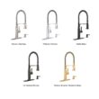 KOHLER Ealing Pre-Rinse Spring Vibrant Stainless Single Handle Deck-mount Pull-down Kitchen Faucet with Sprayer KOHLER Ealing Pre-Rinse Spring Vibrant Stainless Single Handle Deck-mount Pull-down Kitchen Faucet with Sprayer ( Deck Plate Included ) (Soap Dispenser Included)