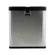 Organize It All 15.8-Gallon Silver Steel Indoor Kitchen Hinged Lid Trash Can