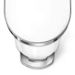 Simplehuman Slim Liner Rim Step Can, 45-Liter White Steel Indoor/Outdoor Kitchen Hinged Lid Trash Can