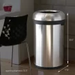 Simplehuman Bullet Open Top Can, 80-Liter Brushed Stainless Steel Commercial Indoor/Outdoor Kitchen Lidless Trash Can Simplehuman Bullet Open Top Can, 80-Liter Brushed Stainless Steel Commercial Indoor/Outdoor Kitchen Lidless Trash Can