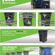 Toter 48-Gallon Greenstone Plastic Wheeled Indoor/Outdoor Hinged Lid Trash Can