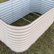 Vego Garden 24-Inches W x 96-Inches L x 32-Inches H Pearl White Metal Raised Garden Bed Vego Garden 24-Inches W x 96-Inches L x 32-Inches H Pearl White Metal Raised Garden Bed