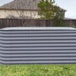 Vego Garden 42-Inches W x 78-Inches L x 32-Inches H Modern Gray Metal Raised Garden Bed