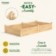 Greenes Fence 48-Inches W x 96-Inches L x 14-Inches H Natural Cedar Cedar Raised Garden Bed