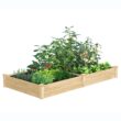 Greenes Fence 48-Inches W x 96-Inches L x 10.5-Inches H Natural Cedar Cedar Raised Garden Bed
