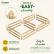 Greenes Fence 48-Inches W x 96-Inches L x 10.5-Inches H Natural Cedar Cedar Raised Garden Bed