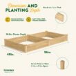 Greenes Fence 48-Inches W x 96-Inches L x 10.5-Inches H Natural Cedar Cedar Raised Garden Bed