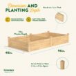 Greenes Fence 48-Inches W x 96-Inches L x 14-Inches H Natural Cedar Cedar Raised Garden Bed