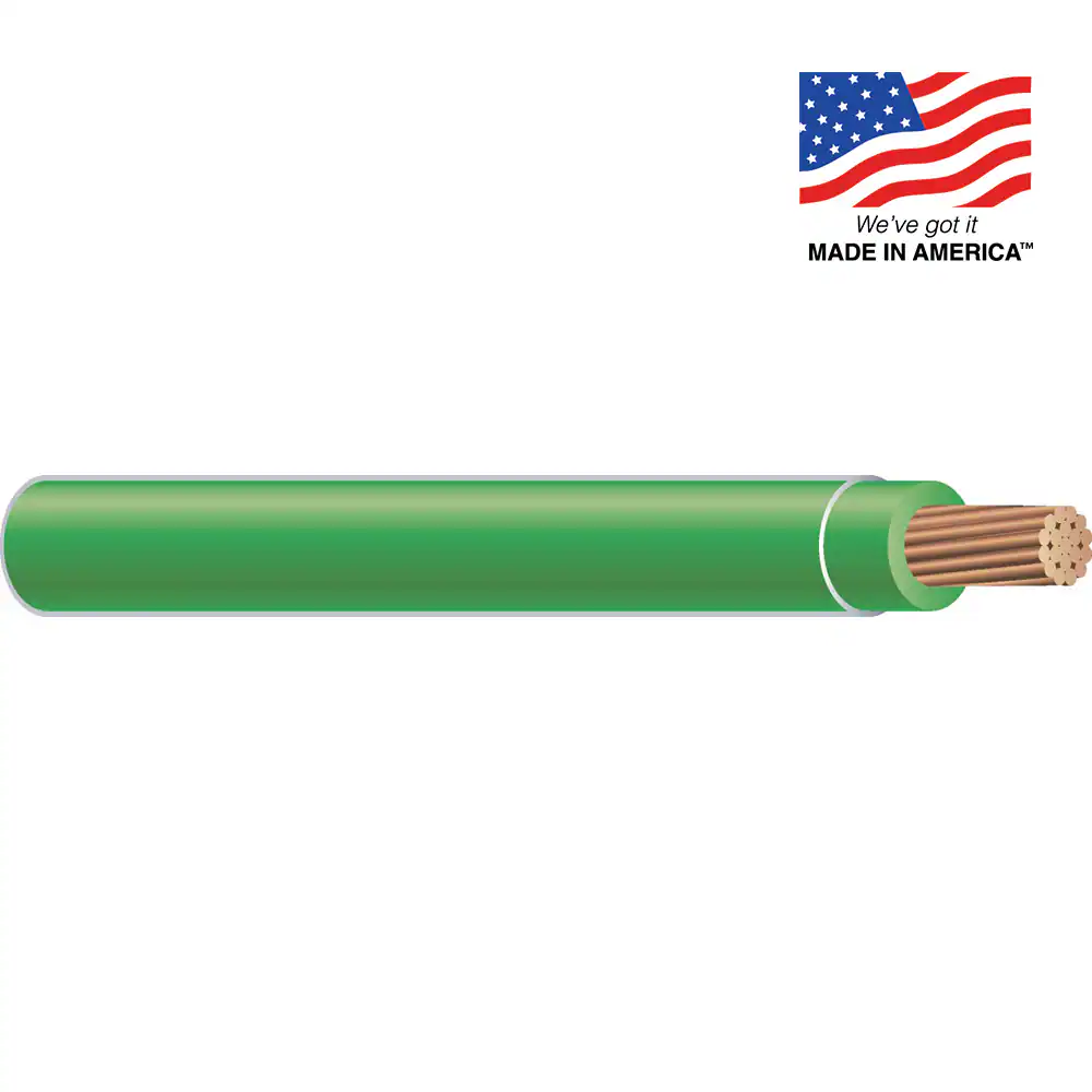 Southwire SIMpull 500-Feet 6 -AWG Green Stranded Copper THHN wire ( By-the-roll ) Southwire SIMpull 500-Feet 6 -AWG Green Stranded Copper THHN wire ( By-the-roll ) - Image 4