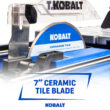 Kobalt 24V 7-Inches -Blade Cordless Wet Tabletop Sliding Table Tile Saw ( Battery Included )