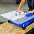 Kobalt 24V 7-Inches -Blade Cordless Wet Tabletop Sliding Table Tile Saw ( Battery Included )