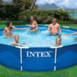 Intex 12-Feet x 12-Feet x 30-Inches Metal frame Round Above-Ground Pool with Filter Pump