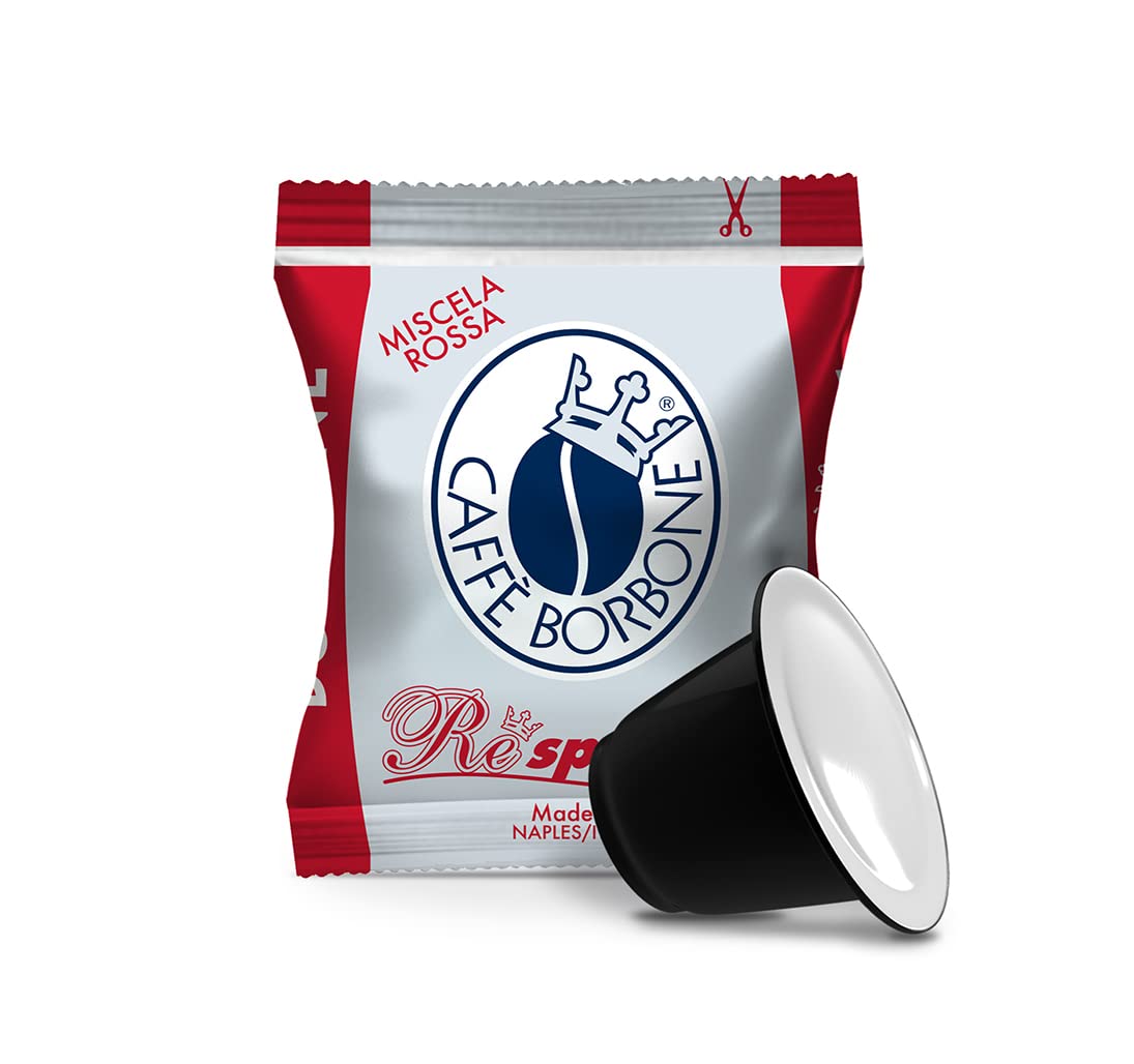 Caffe Borbone Nespresso Compatible Coffee Pods, Red Blend, Medium Roast, Premium Robusta Blend, Strong and Creamy, 100 Count Caffe Borbone Nespresso Compatible Coffee Pods, Red Blend, Medium Roast, Premium Robusta Blend, Strong and Creamy, 100 Count