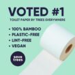 Bamboo Toilet Paper -24 Rolls Of Septic Safe Organic Toilet Paper 3-ply, 300 Sheets Per Roll - PFAs Free, FSC Certified