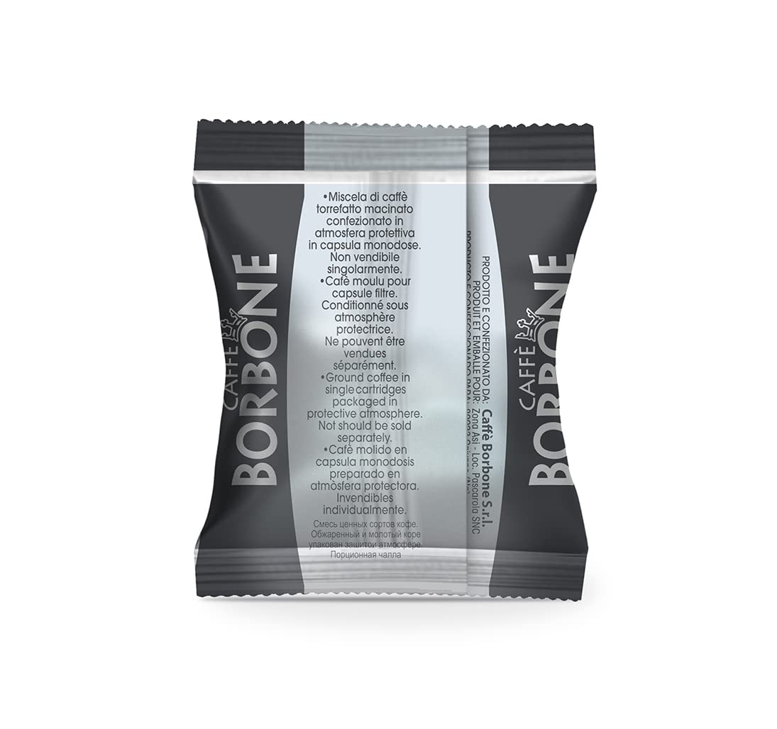 Caffe Borbone Nespresso Compatible Coffee Pods, Black Blend, Medium Roast, Arabica and Robusta Blend, Intense and Robust, 100 Count Caffe Borbone Nespresso Compatible Coffee Pods, Black Blend, Medium Roast, Arabica and Robusta Blend, Intense and Robust, 100 Count - Image 5