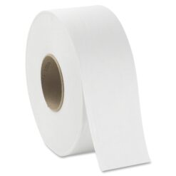 Georgia-Pacific Blue Basic Jumbo JR. 2-Ply High - Capacity Toilet Paper, White, 8 Rolls Per Case
