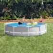 Intex 10-Feet x 10-Feet x 30-Inches Metal frame Round Above-Ground Pool with Filter Pump with Pool Cover