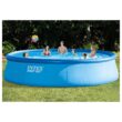 Intex 26175EH + 28633EG 18-Feet x 18-Feet x 48-Inches Inflatable top ring Round Above-Ground Pool with Filter Pump with Ground Cloth with Pool Cover with Ladder