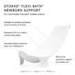 Stokke Flexi Bath Bundle, White - Foldable Baby Bathtub - Durable & Easy to Store