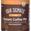 Four Sigmatic Organic Mushroom Coffee | Instant Mushroom Coffee Mix with Lion's Mane, Chaga and Rhodiola