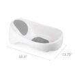 Boon Soak 3 Stage Baby Bathtub - Baby Bath Tub with Three Support Positions for Newborn to Toddlers - Gray